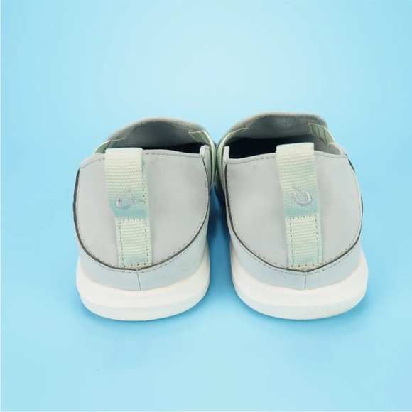 OluKai Hale'iwa Womens Size 10 Gray Round Toe Slip On Mesh Loafers Shoes - Picture 6 of 9